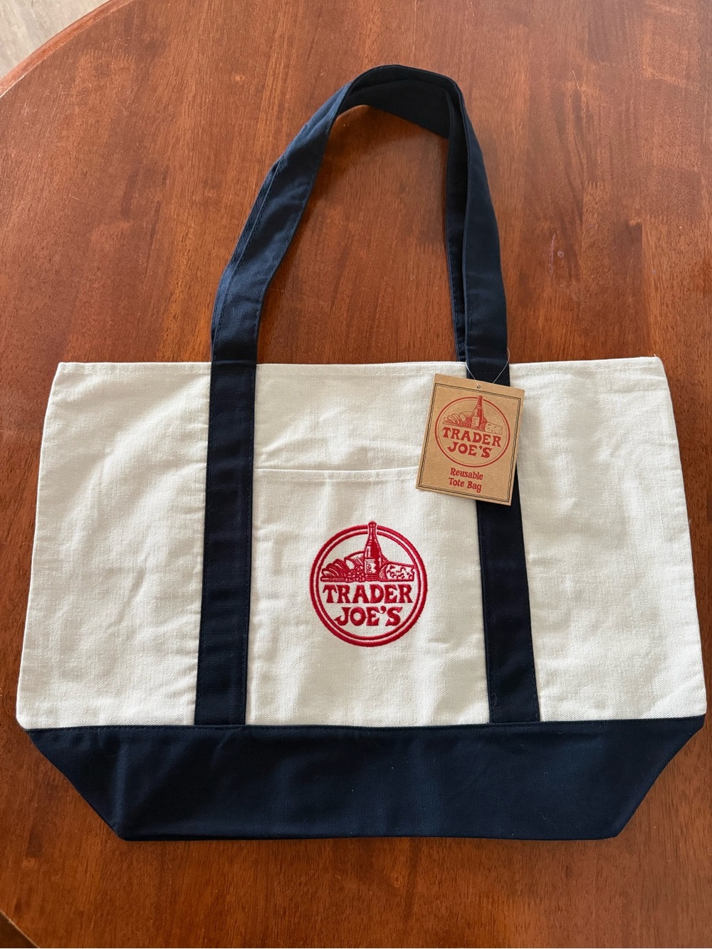 Brand New: TRADER JOE'S Canvas Tote Bag - Large